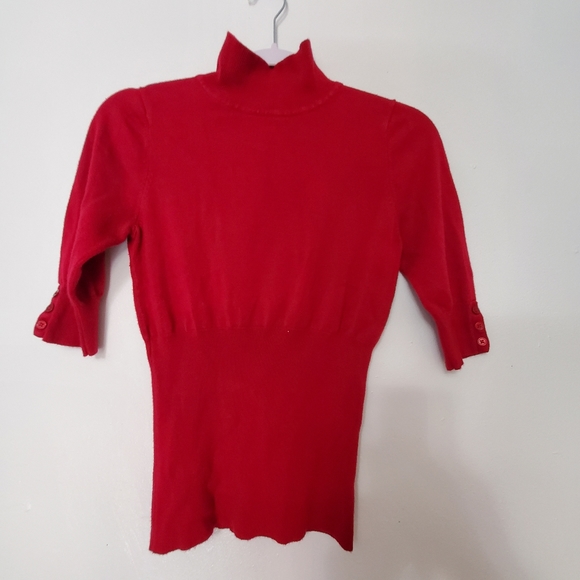 Express Sweater Turtle Neck Ladies Concept Red Small - Picture 5 of 11